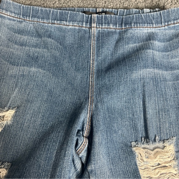 Joes Women's Denim Zip Ankle Distressed Jean Leggings SZ M - Picture 8 of 16